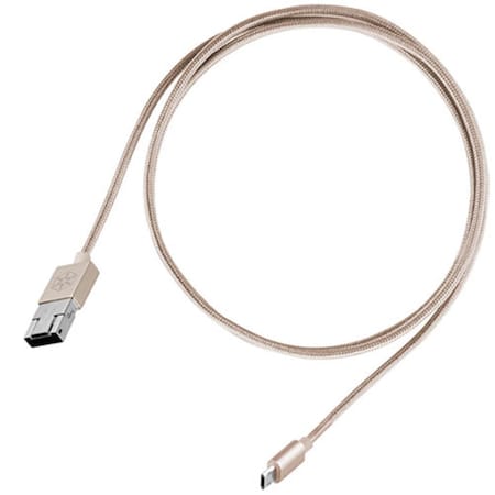 Silverstone 2 in. 1 Micro-USB Combo USB-A to Micro-B Cable - 1m - Gold CPU02G